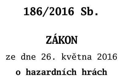 Aktuální znění loterijního zákona